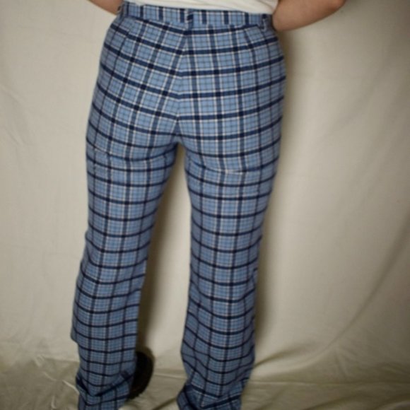 Vintage Thomas Burberry Wool Plaid Pants - Picture 7 of 9